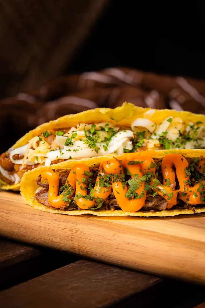 Tacos com molho