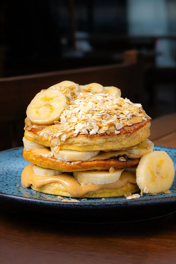 Panqueca de banana com aveia